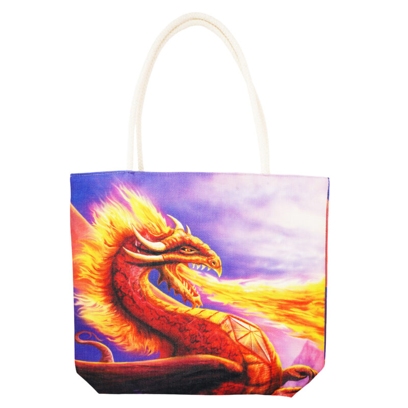 Fire Dragon Tote Bag
