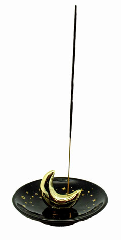 Crescent Moon Incense Holder