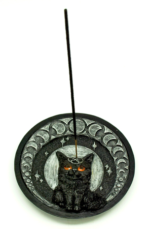 Round Cat Incense Burner