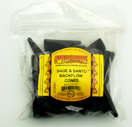 Sage And Santo Back Flow Incense Cones