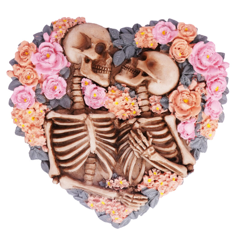 Skeletions With Flowers Incense Burner