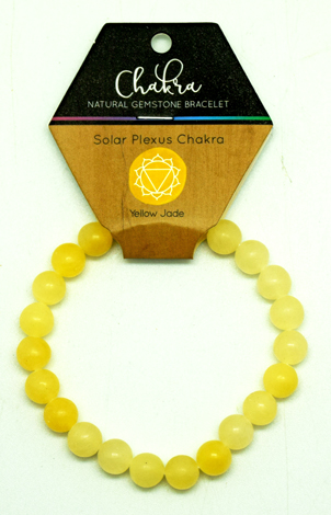 Yellow Jade Gemstone Bracelet