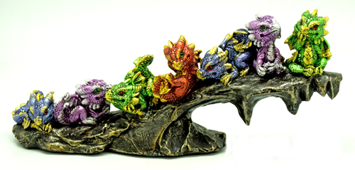 7 Dragons On Rock