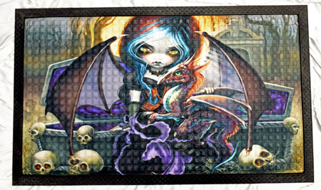Vampire Girl Door Mat