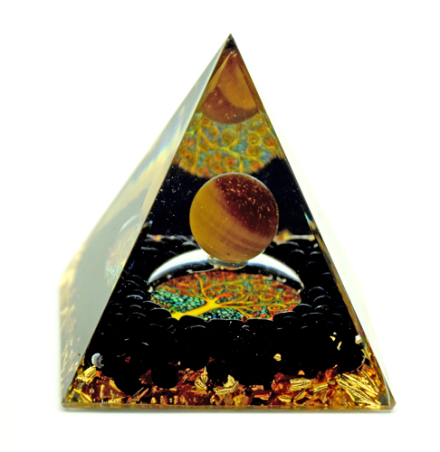 Tree Of Life With Moon Orgonite Pyramid