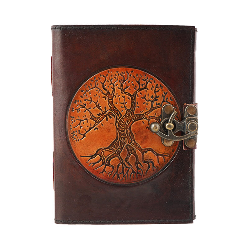 2 Tone Tree Of Life Leather Journal