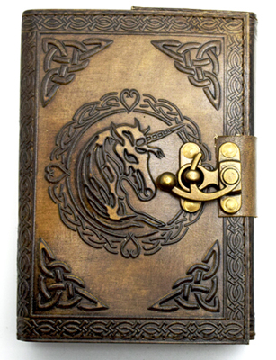 Unicorn Leather Embossed Journal