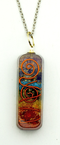 Chakra Orgonite Necklace