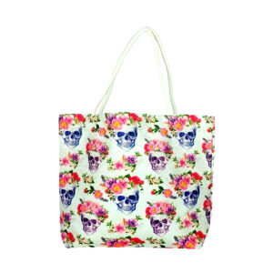 Skull/Roses Tote Bag