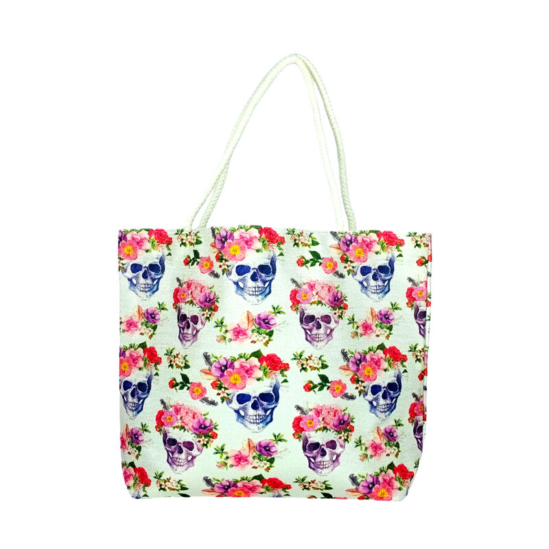 Skull/Roses Tote Bag