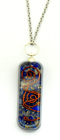 Lapis Orgonite Necklace