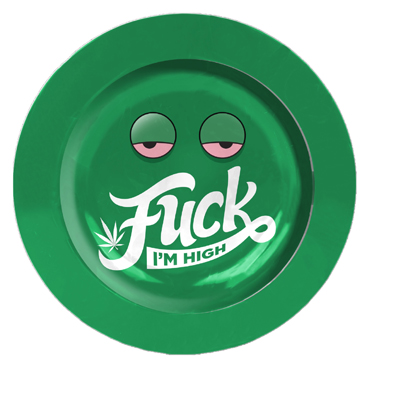 Fuck I'M High Tin Ashtray