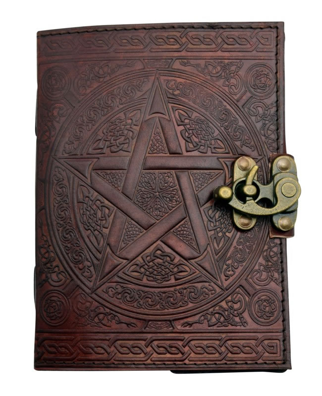New Pentagram Brown Leather Embossed Journal