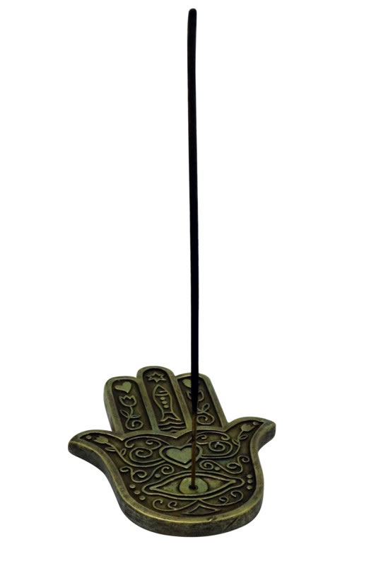 Hamsa Hand Flat Incense Burner
