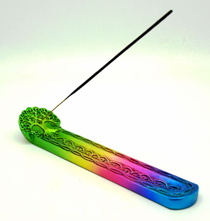 Multi Colored Tree Of Life Incense Burner