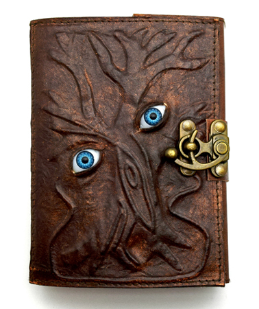 Two Eyes Leather Embossed Journal